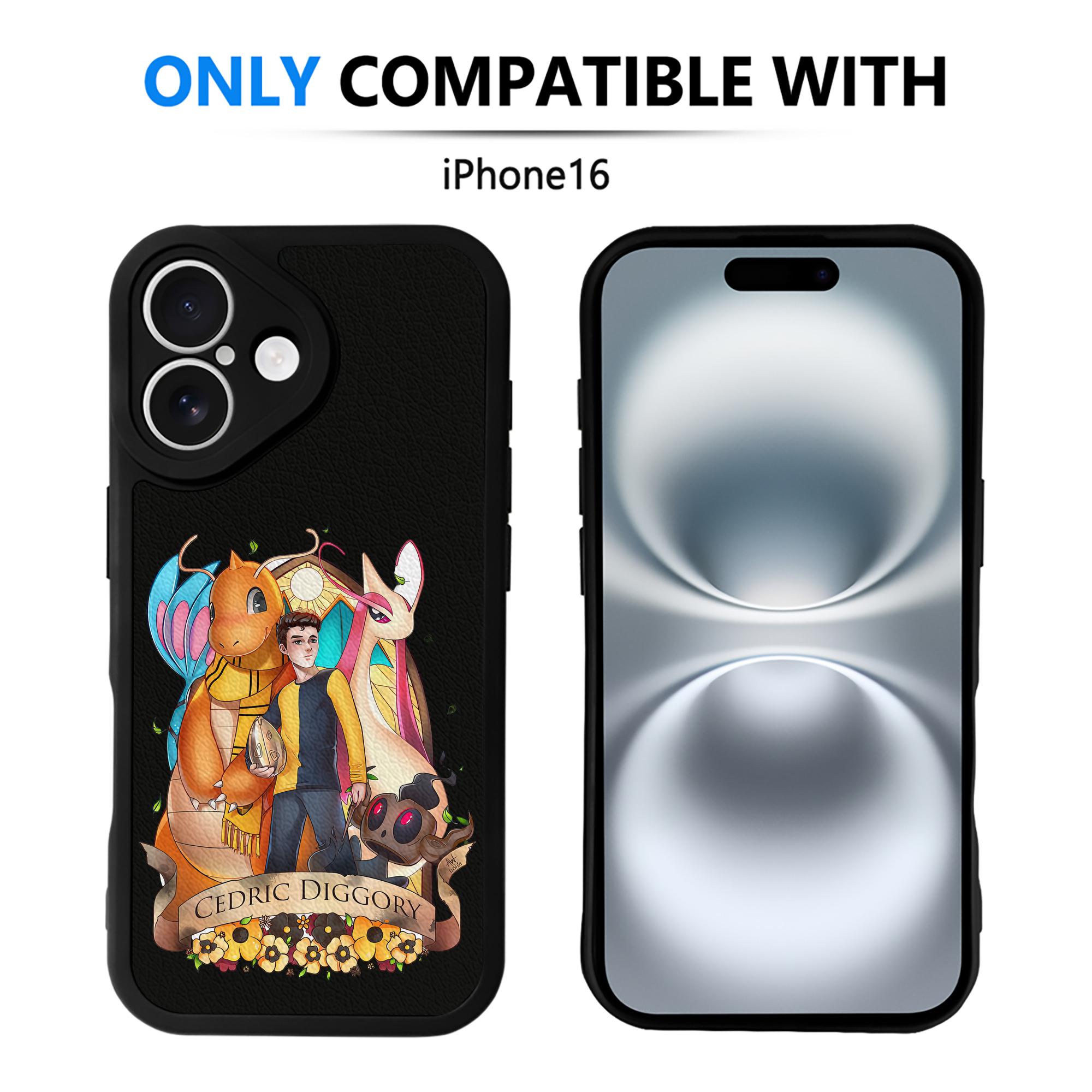 （画像用） Harry Potter ハリー・ポッターシリーズ 【iPhone 16シリーズ対応】シリコンスマホケース（レザー調） 材質：シリコン